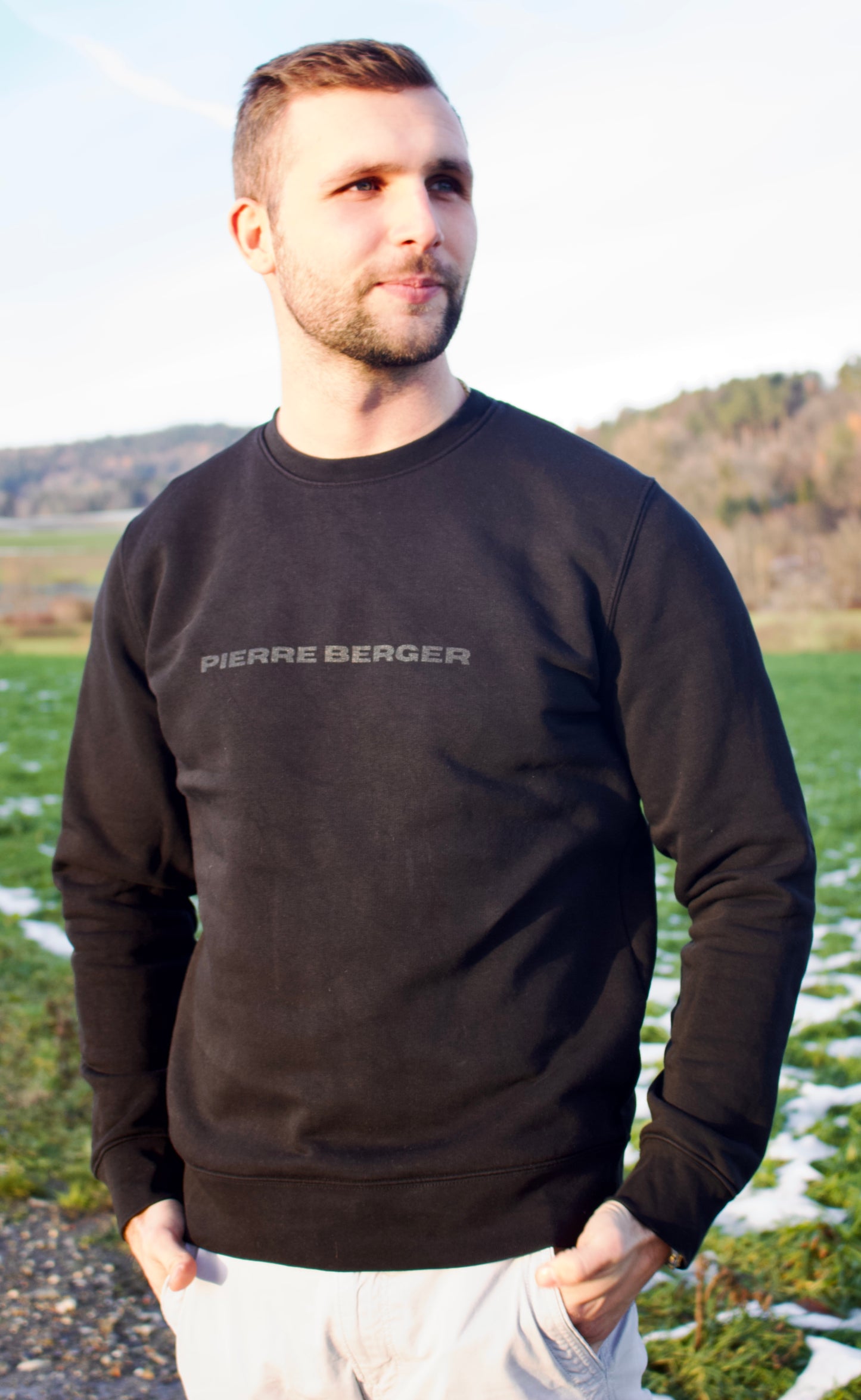 PIERRE BERGER - Unisex crew neck sweatshirt 100% recycled