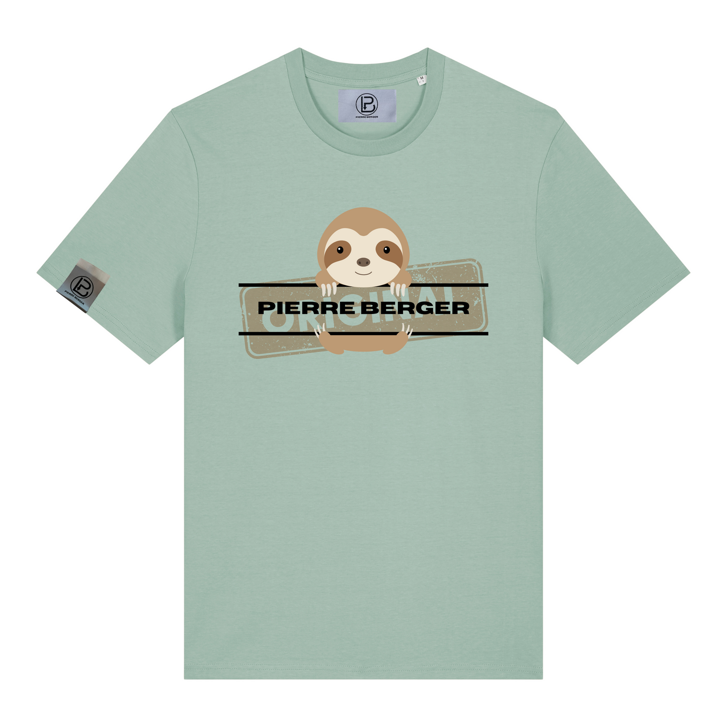 PIERRE BERGER - 100% Bio-Baumwolle Unisex T-Shirt Sloth Original