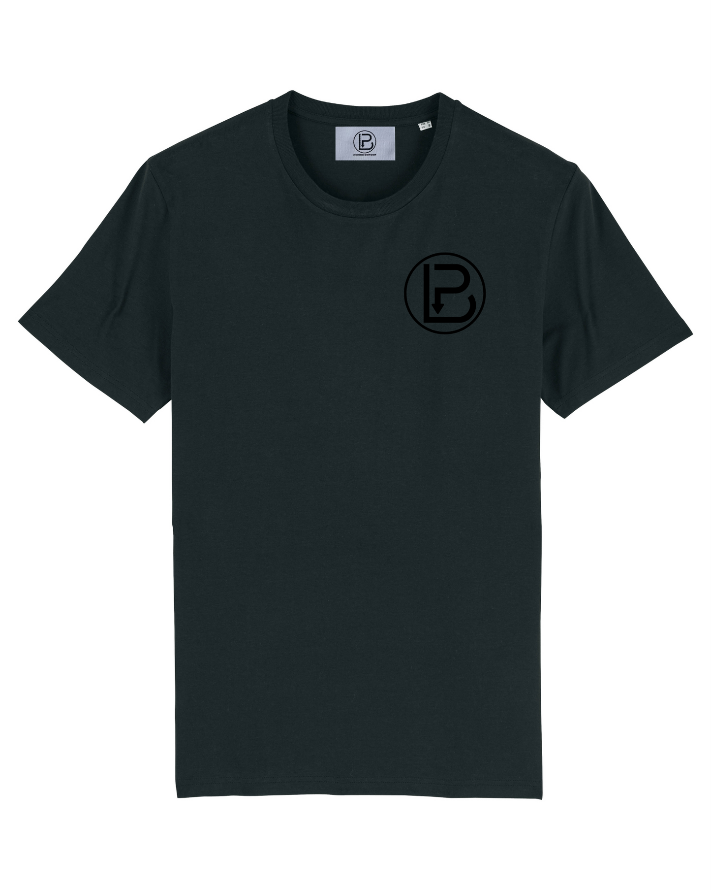 PIERRE BERGER - 100% Bio-Baumwolle Unisex T-Shirt Black Natural Summer