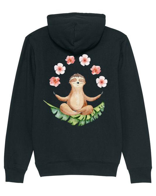 PIERRE BERGER - Unisex Hoodie Yoga Sloth 100% recycled