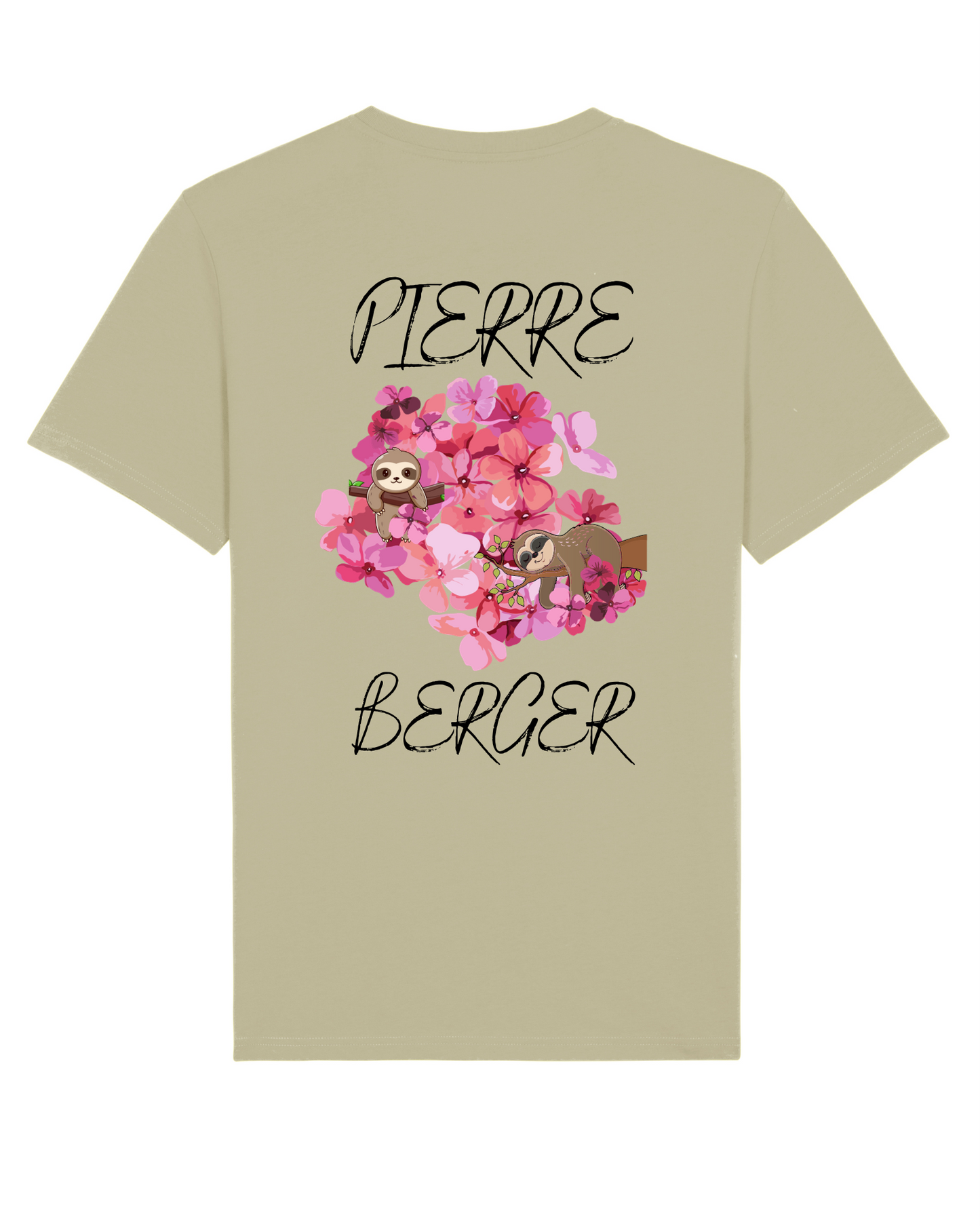 PIERRE BERGER - 100% Bio-Baumwolle Unisex T-Shirt Black Natural Summer