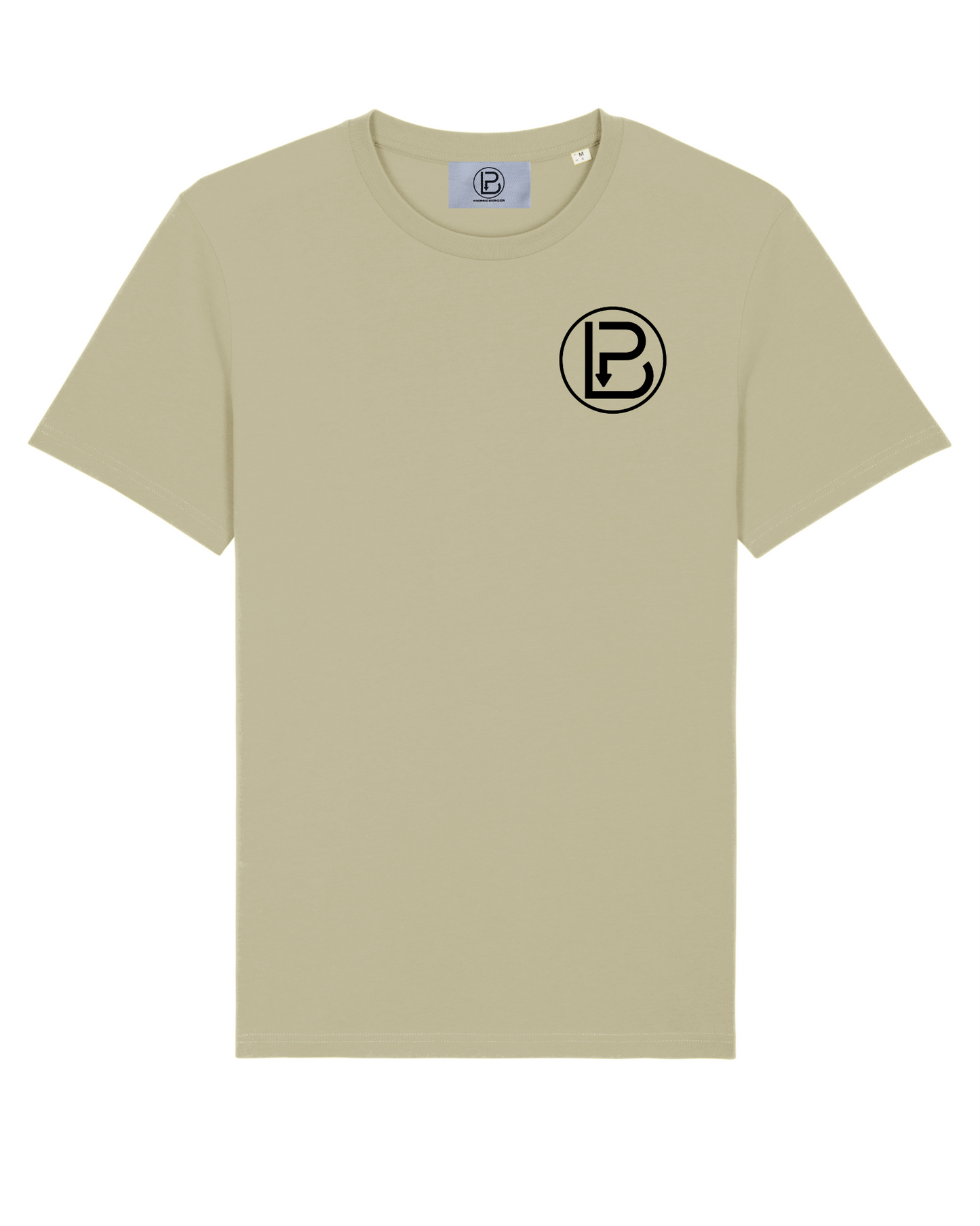 PIERRE BERGER - 100% Organic Cotton Unisex T-Shirt Black Natural Summer